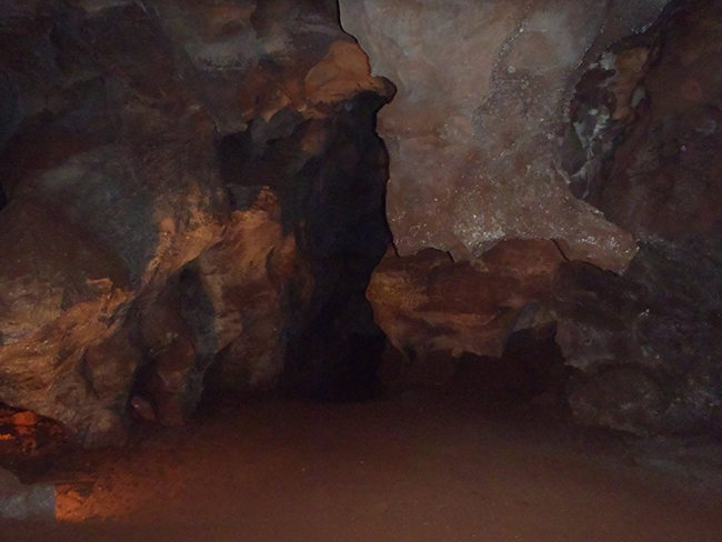 inside the cave