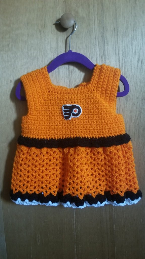 Baby girl team themed dress